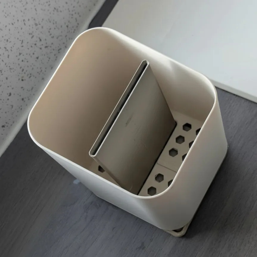 Chapter cutlery drainer on a kitchen counter