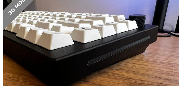 Glorious GMMK Pro keyboard with black side RGB blank filler